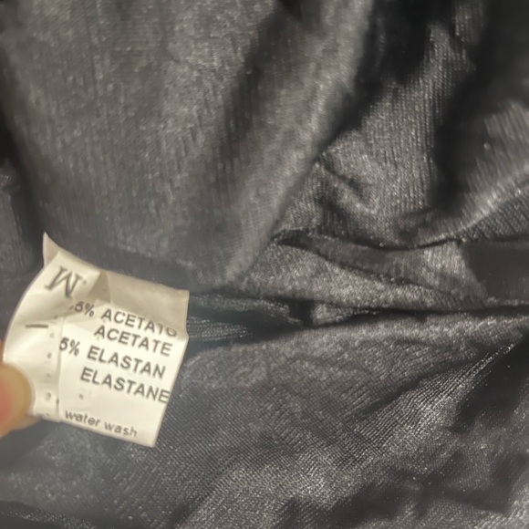 [M]Sandro Ferrone Rome Elegant Black Long Sleeve Deep V Pleated Mini Dress Bow - Picture 4 of 8